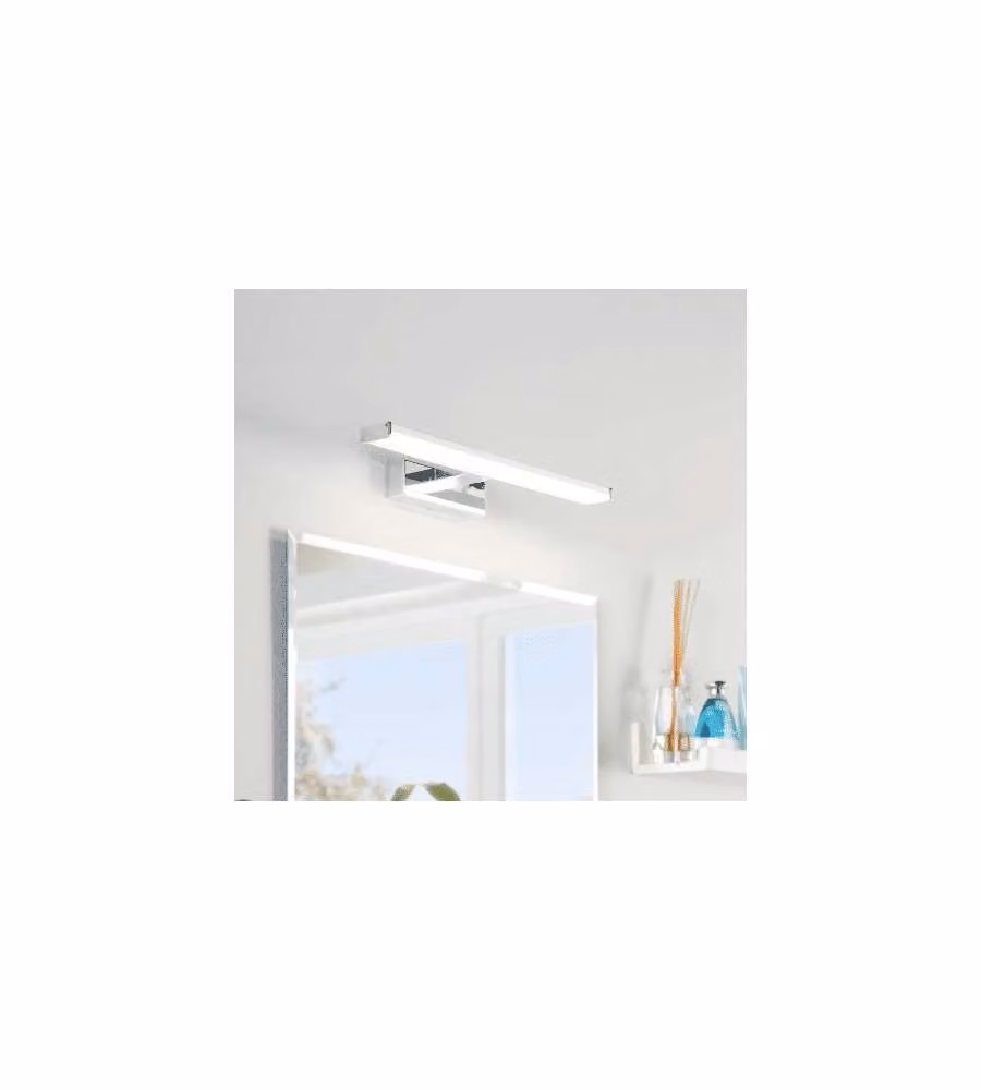 Eglo Lampada LED Galenzana-E 4000K 40 cm Cromata per Specchio Bagno IP44