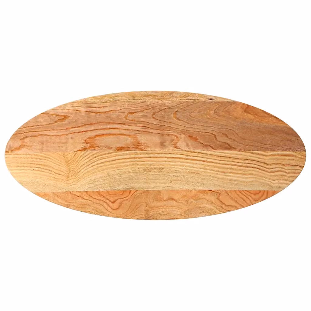 Piano Tavolo in Rovere Massello Marrone Chiaro per Cucina Moderno vidaXL L/P/H: 140 x 60 x 2 cm – 2