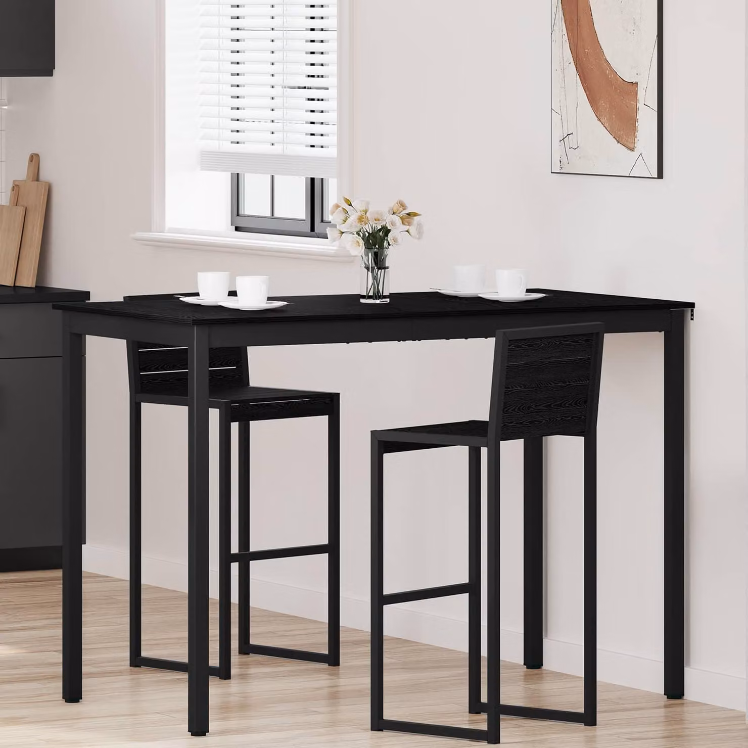 Maison Exclusive - Tavolino alto in materiale derivato dal legno, rettangolare
