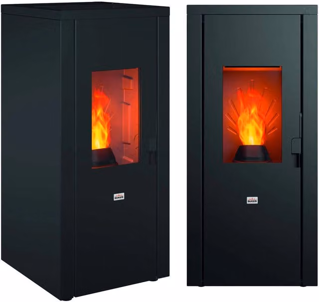 Stufa a Pellet Queen 92 EVO 5.0 8,3 kW/h con Wi-Fi, Colore Nero