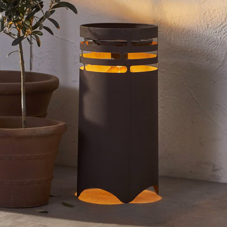 STAR TRADING Lampada solare Marron, Marrone / Ruggine, Metallo, Moderno, Lampada solare