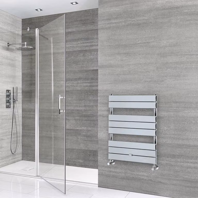 Scaldasalviette di Design - 840mm x 600mm - Cromato - Lustro