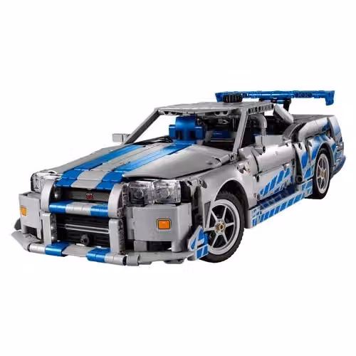 LEGO Technic Nissan Skyline GT-R (R34) Fast & Furious, Colore Argento, 42210 – 3