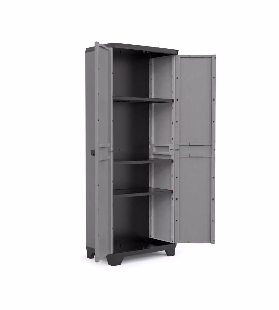 Keter Armadio Alto Grigio e Nero 68x39x173 cm - Armadio Multiuso