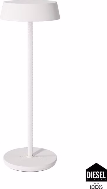 Lodes x Diesel Rod Lampada da tavolo ricaricabile LED in metallo e cemento