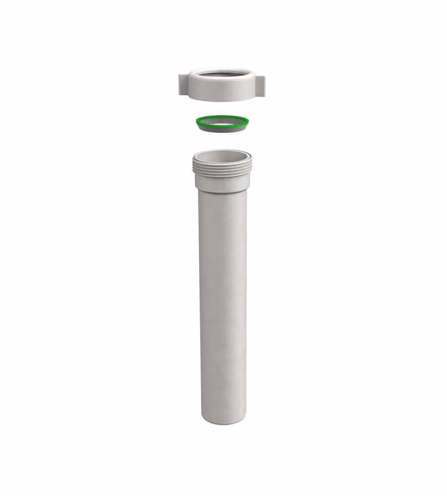 Prolunga Universale Idro Bric in Polipropilene Bianco 1"1/4 L: 3,2 cm, H: 16,5 cm