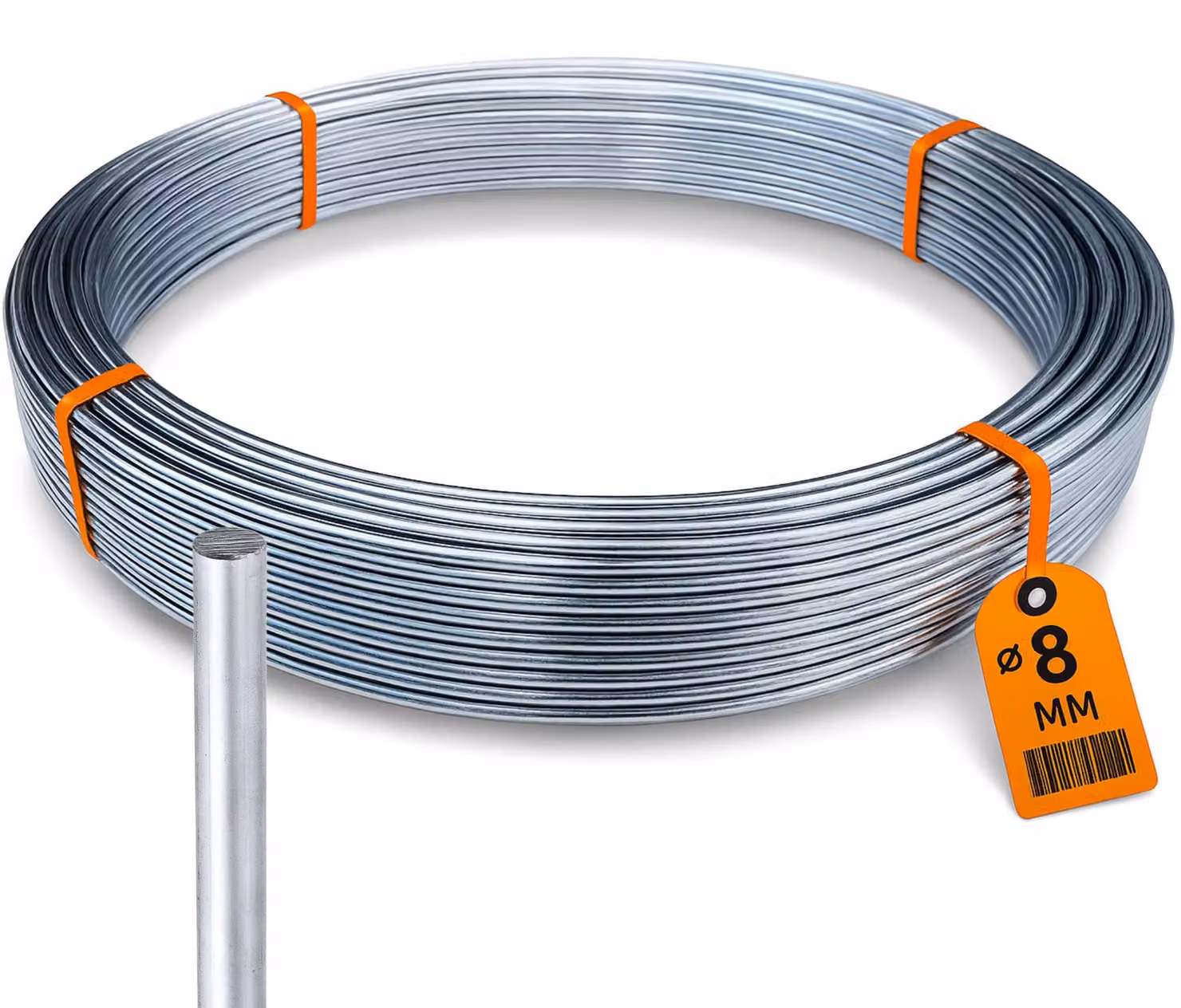Haus-Held Conduttore tondo per parafulmine AlMgSi 8 mm, 65 m