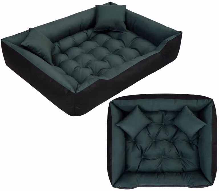 Letto per cani ECCO 100x75 cm impermeabile verde