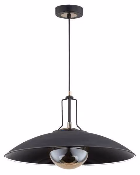 Lampada a sospensione AURUS nero-oro antico 1xE14x10W metallo dim.: 90x47x47 cm IP20 Alfa