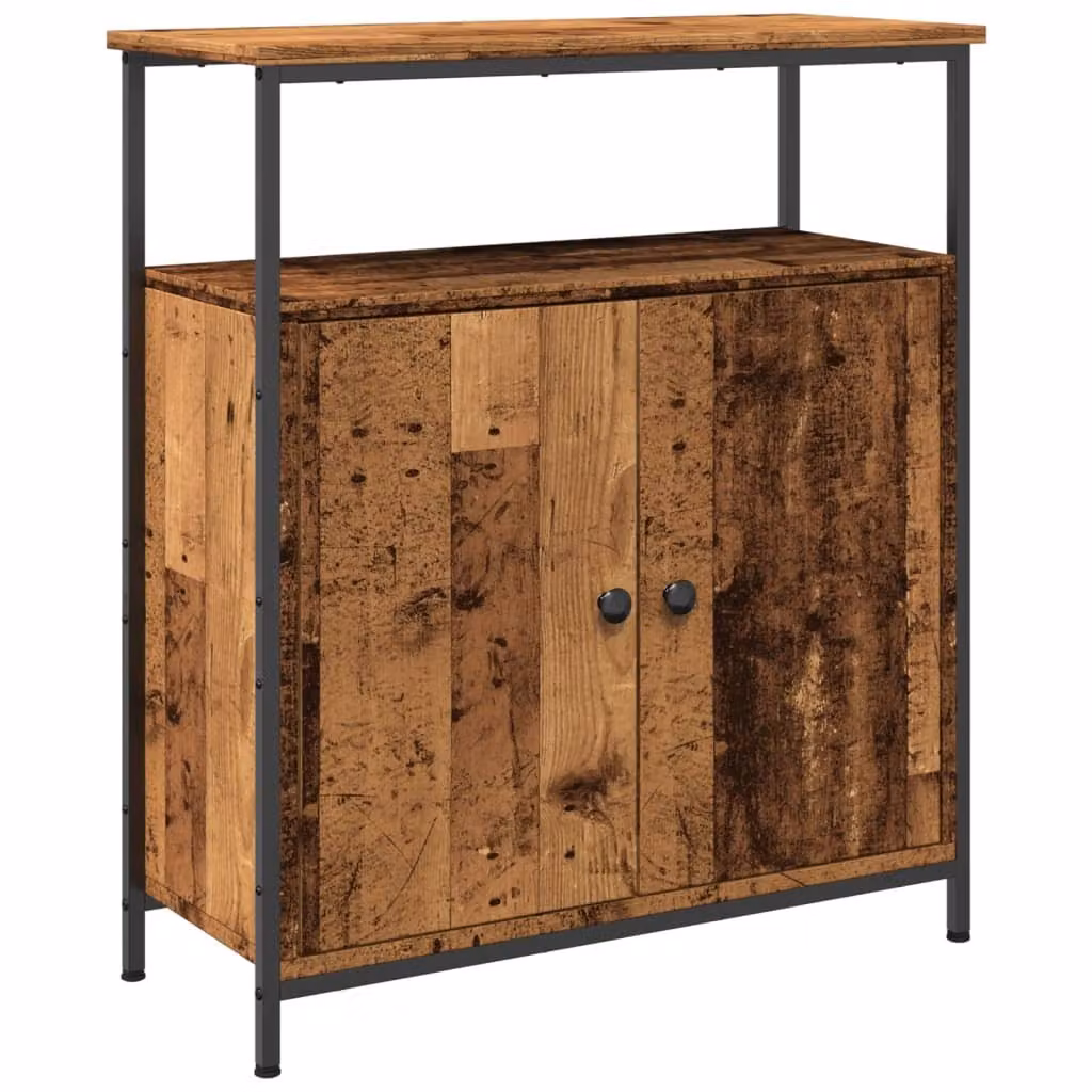 Credenza Legno Antico 70x30x80 cm in Legno Multistrato