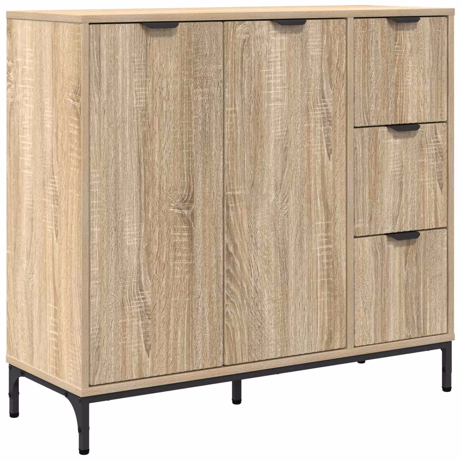 Credenza Rovere Sonoma 89,5 x 33 x 82 cm Legno multistrato