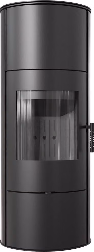 Stufa in acciaio KRATKI ROLLO High Ø 150 7 kW rivestimento nero