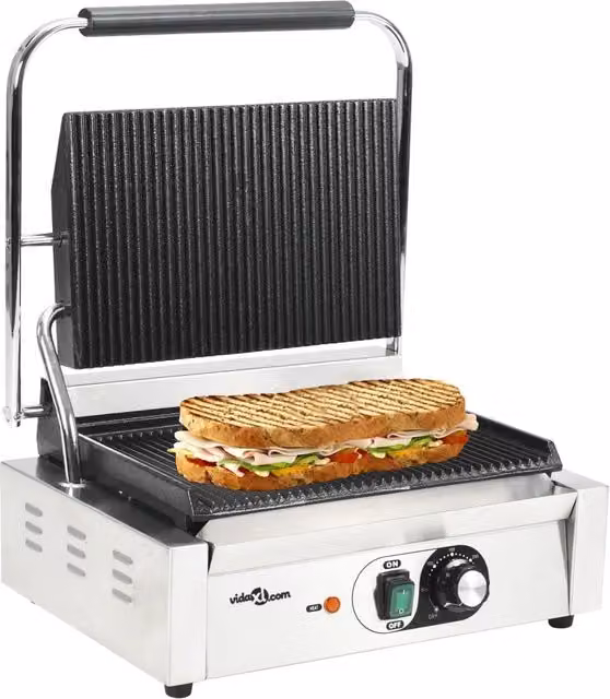 Griglia per Panini Scanalata 2200 W 43x30,5x20cm 50750