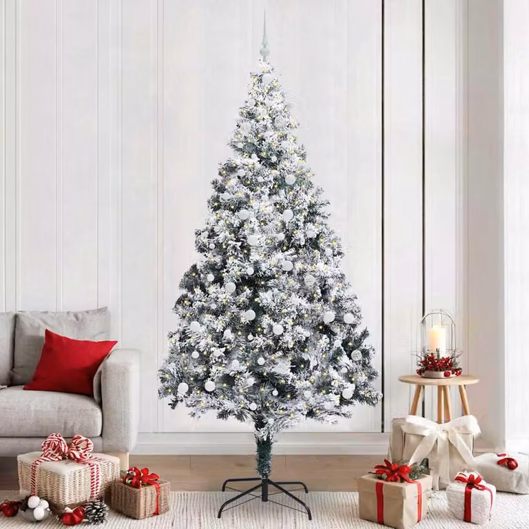 Maison Exclusive - Albero di Natale artificiale, colore bianco, altezza 240 cm