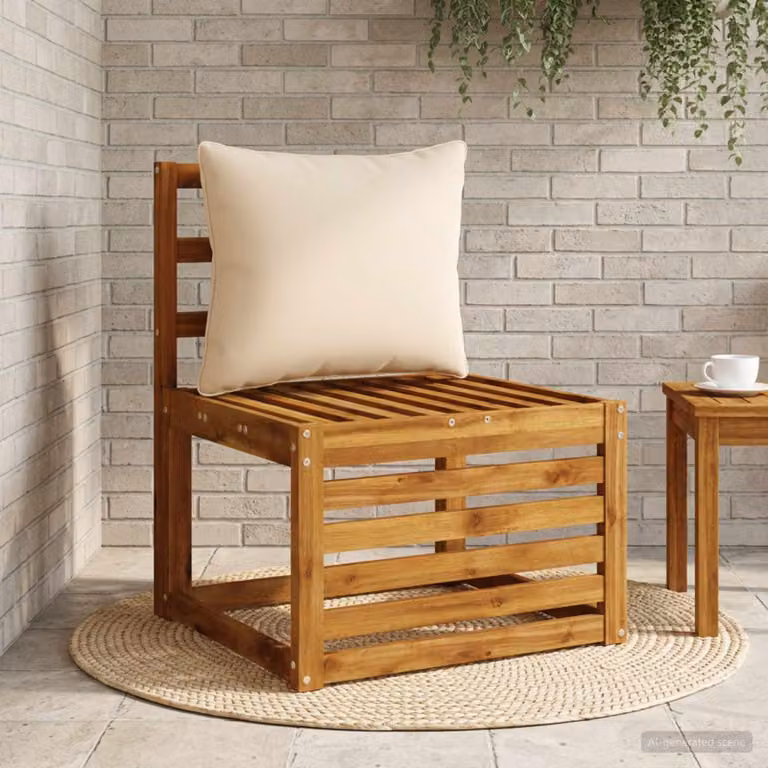 Cuscino per schiena vidaXL PUTTEN in poliestere, colore beige