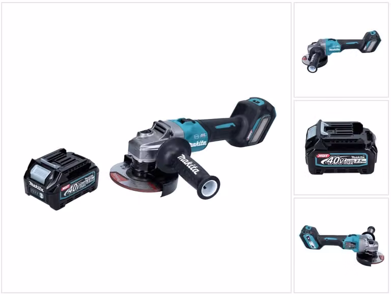 Makita GA 023 GD1 Smerigliatrice angolare a batteria 40 V max. 125 mm Brushless XGT + 1x batteria 2,5 Ah - senza caricabatteria