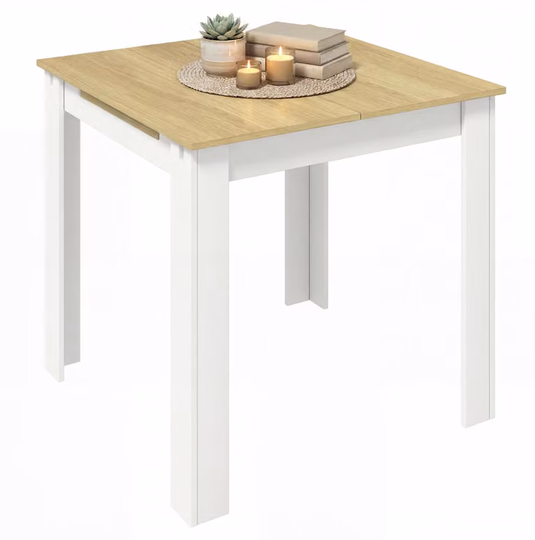 VCM tavolo da pranzo allungabile, tavolo da cucina in legno 80-120 cm, tavolo da pranzo compatto per cucina e zona pranzo, tavolo Pesoli
