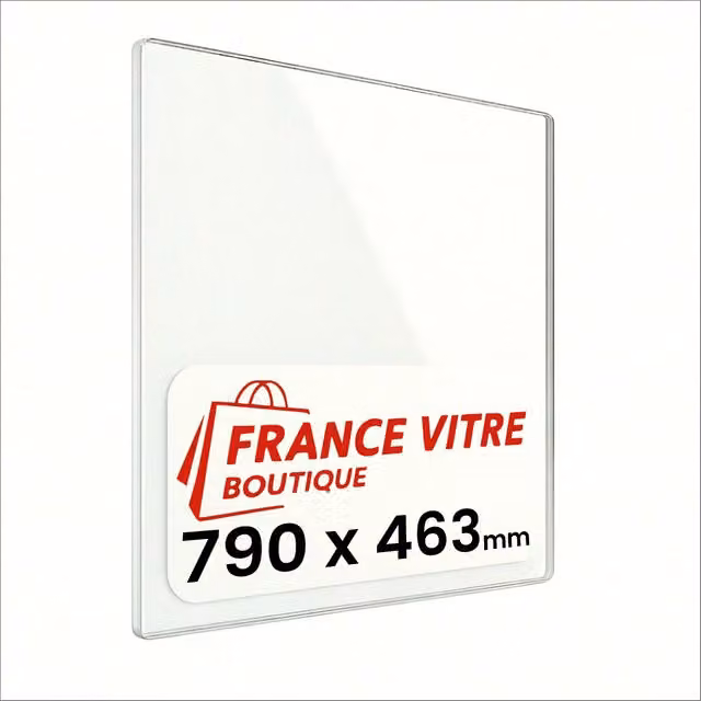 INVICTA - modello : 629044-foyer-900-gv - 790 x 463 x 4 mm - Vetro per stufa a legna - vetro camino di ricambio - vetro per caminetto resistente al fuoco - France Vitre