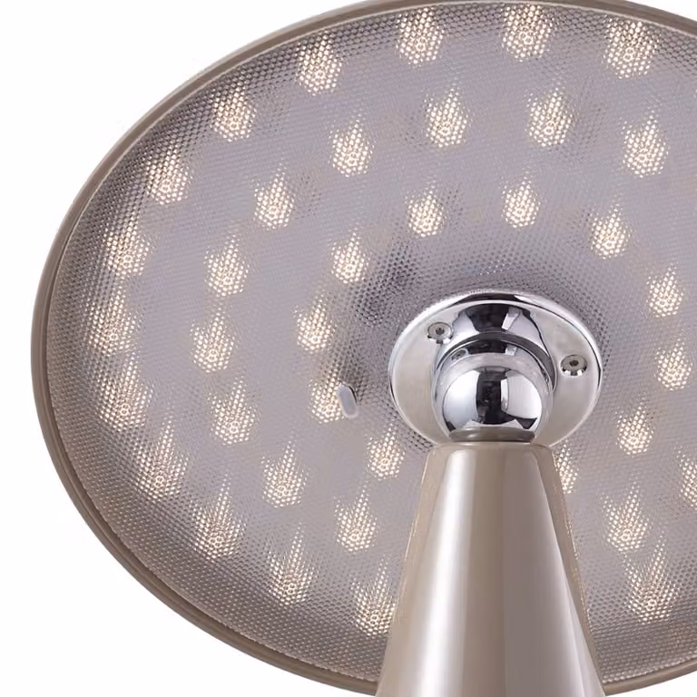 Beacon Lighting Lampada da tavolo LED ricaricabile Kinoko, marrone, 27 cm, CCT dimmerabile, Marrone / Ruggine, Soggiorno / Sala da pranzo, Plastica, Moderno