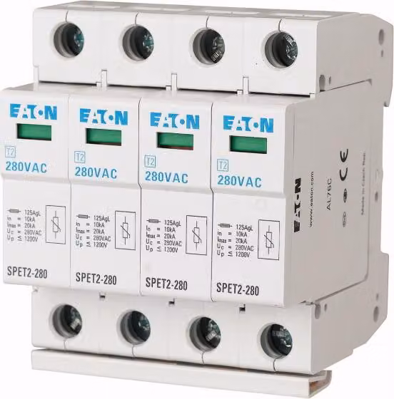 SPET2-280/4 Scaricatore di sovratensione tipo T2 4P 20kA 168693 EATON
