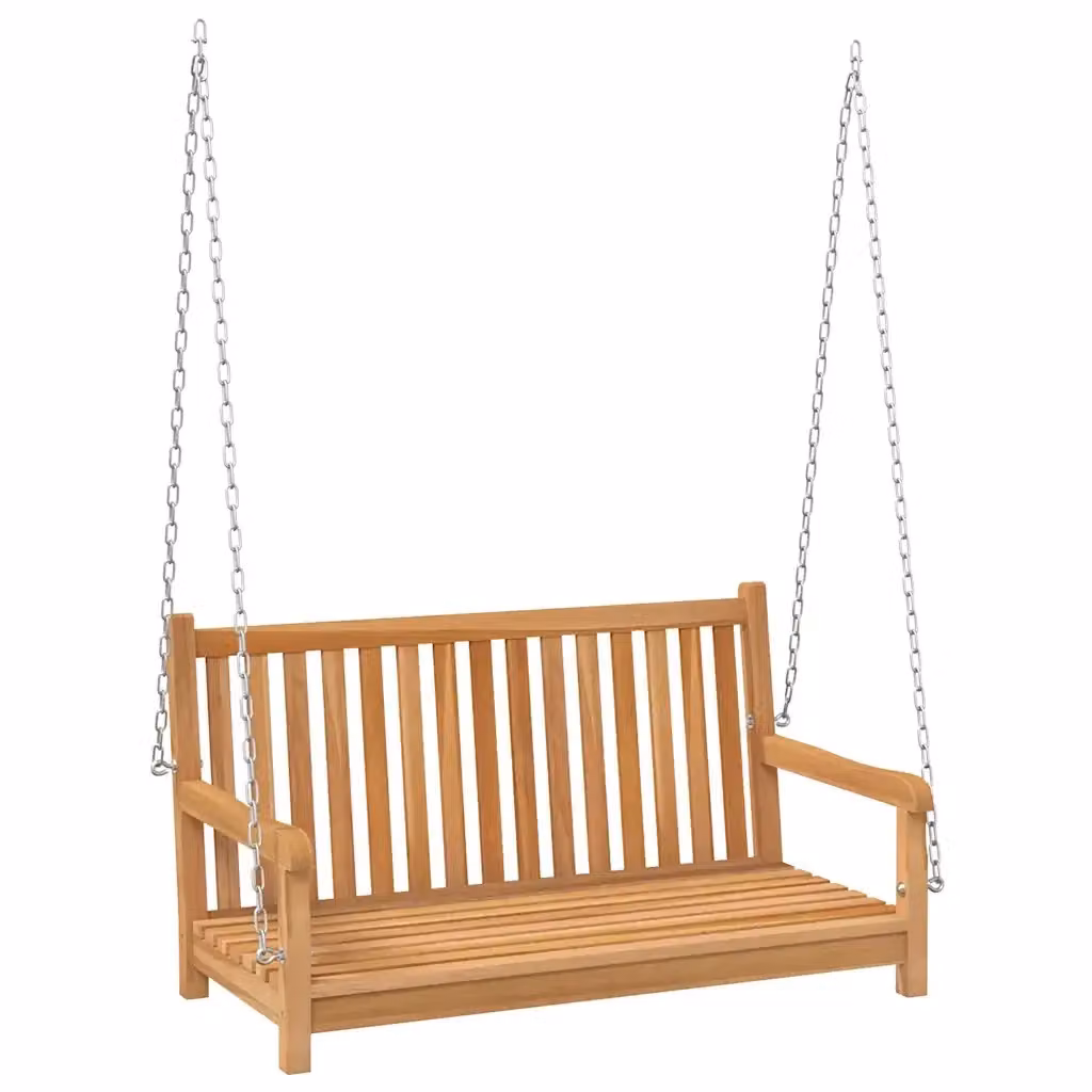 Dondolo da giardino vidaXL in legno massello di teak marrone L: 114 cm, P: 60 cm, H: 64 cm – 2