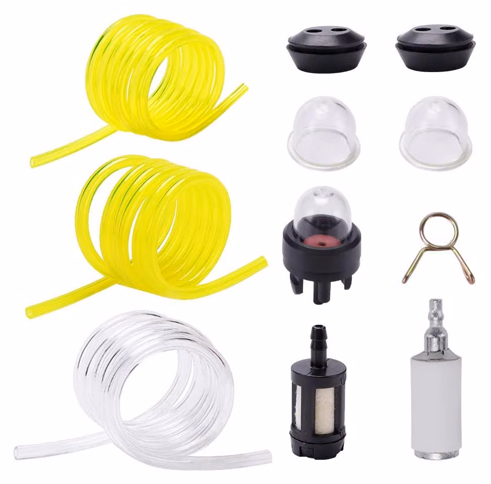 10 pezzi, kit universale per tubi del carburante, composto da 1 metro di tubo del carburante e filtri