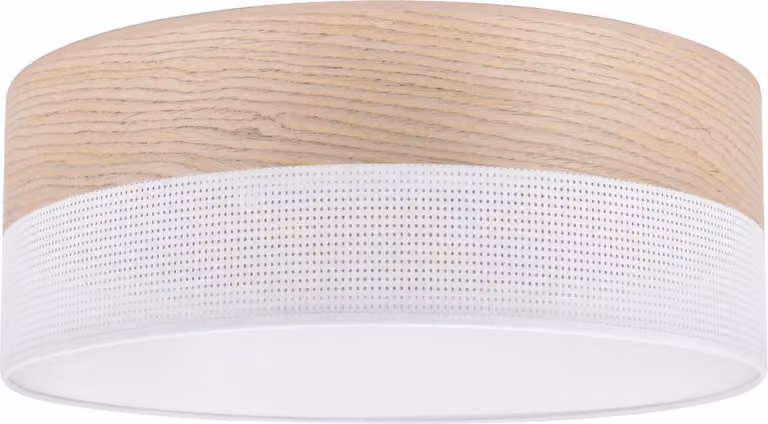 Lampada da soffitto Wood Plexi bianco 40cm E27 rovere classico