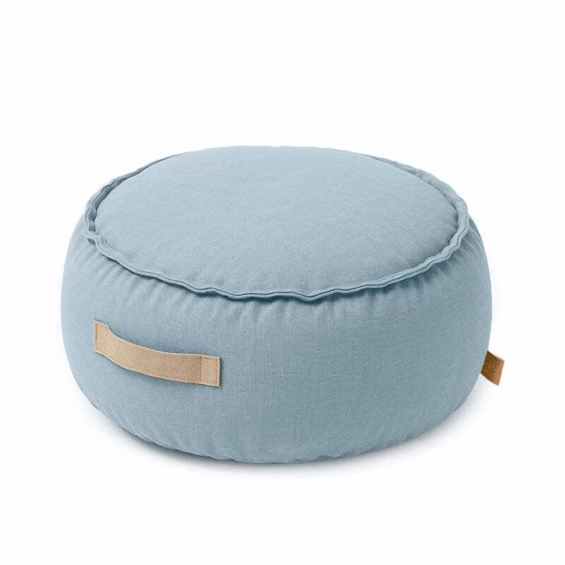 Pouf per bambini da esterno, Outzy Sakobag rotondo blu