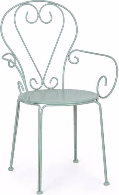 Set 4 Sedia Con Braccioli Classica Etienne Frosty Da Esterno
