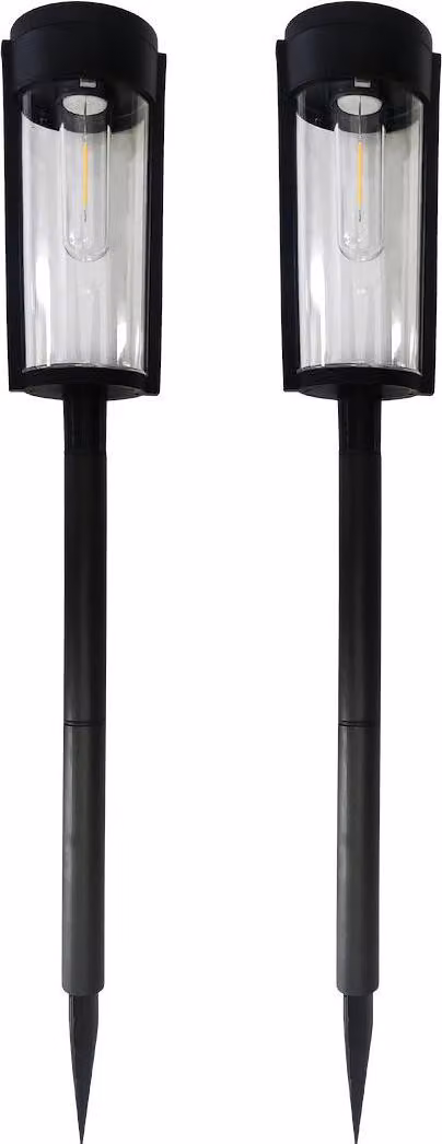 Pali per illuminazione solare, 3000K, grado di protezione IP44, confezione da 2
