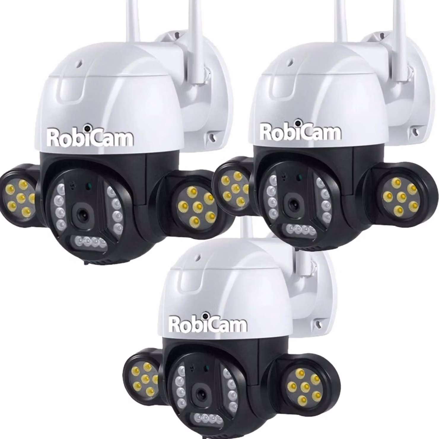 Kit 3 pezzi telecamere da esterno, NEW 496, iCsee, 4MP, HD, Waterproof 360