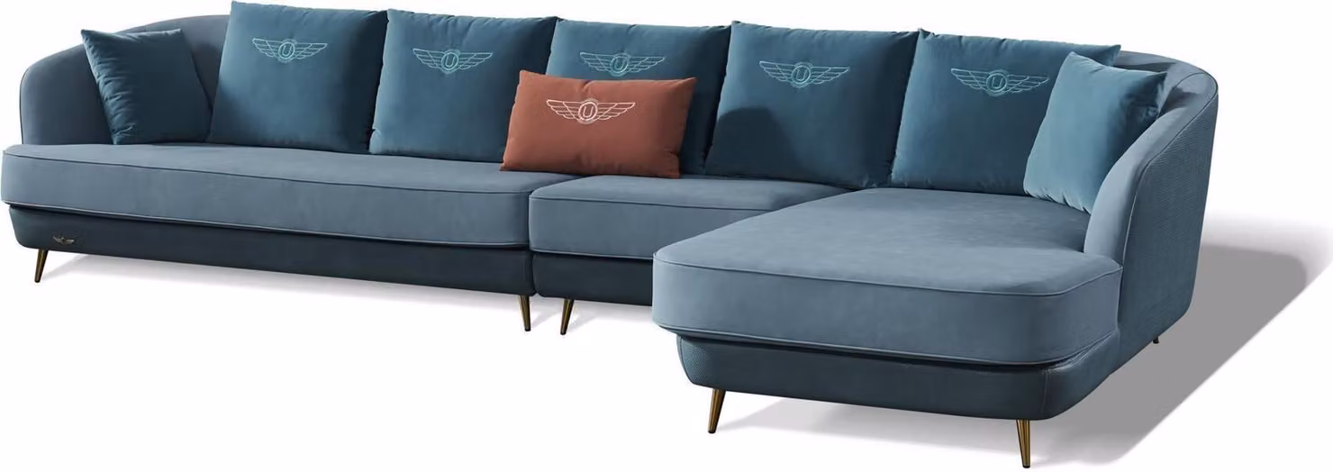 Ecksofa Couch Wohnlandschaft Garnitur Design Modern Sofa Eckgarnitur Stoff