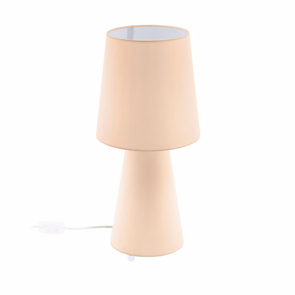EGLO 97567 CARPARA lampada da tavolo albicocca pastello 2xE27