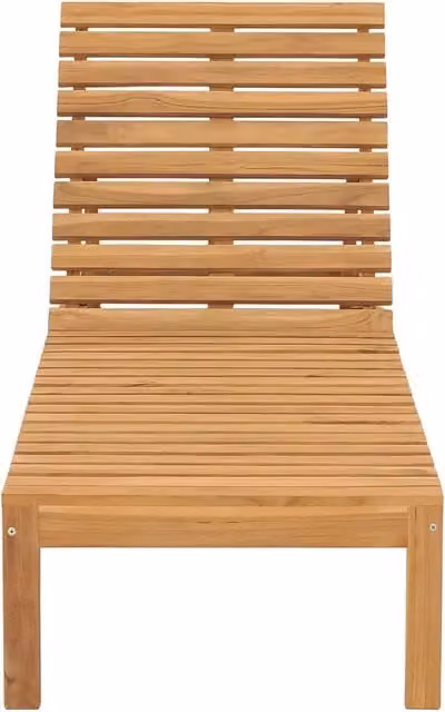 Lettino Prendisole | Sdraio da giardino | Lettino da sole in Legno Massello di Teak
