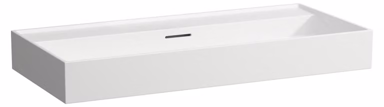 LAUFEN Kartell lavabo à poser, sans trou pour robinet, avec trop-plein, 1000x460mm, H8163377571091, H8163377571091