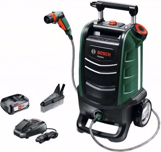 Bosch Fontus, pulitore ad alta pressione a batteria, 15 bar