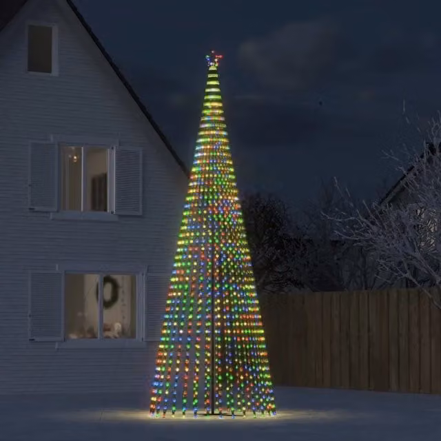 Albero di Natale a LED 1544 LED Colorato 500 cm 358075