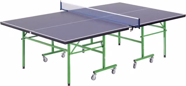 Tavolo da Ping Pong Pieghevole Interno con 8 Ruote 152.5 ¡Á 274 ¡Á 76cm