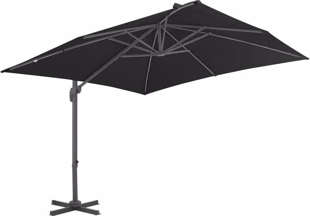 Ombrellone a Sbalzo Palo in Alluminio 300x300 cm Antracite