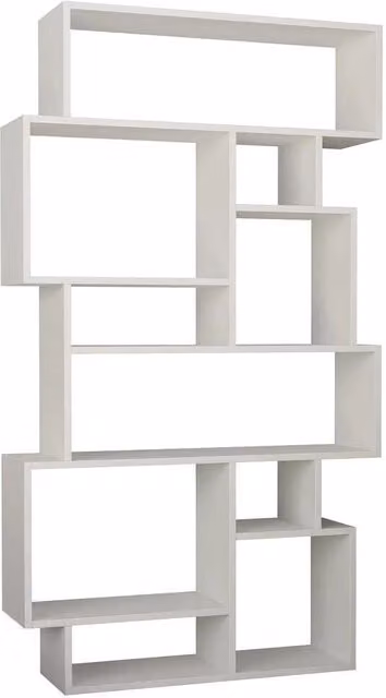 Libreria Moderna GIORDANOSHOP in MDF Bianco con 8 Ripiani H 168,5 x L 96 x P 25,5 cm