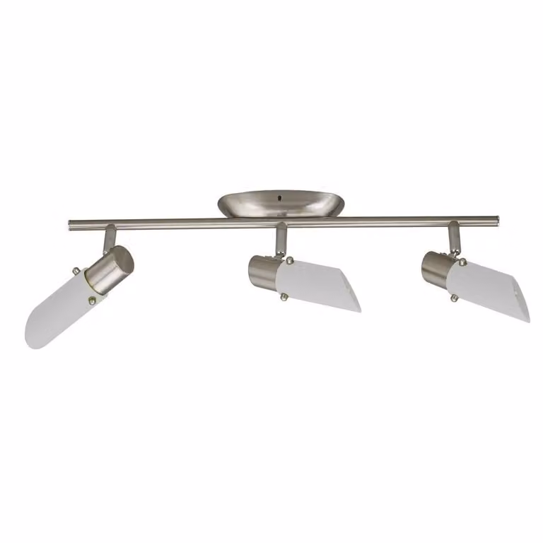 Plafoniere TRENDI - 3xE14, 9W, nichel opaco / bianco