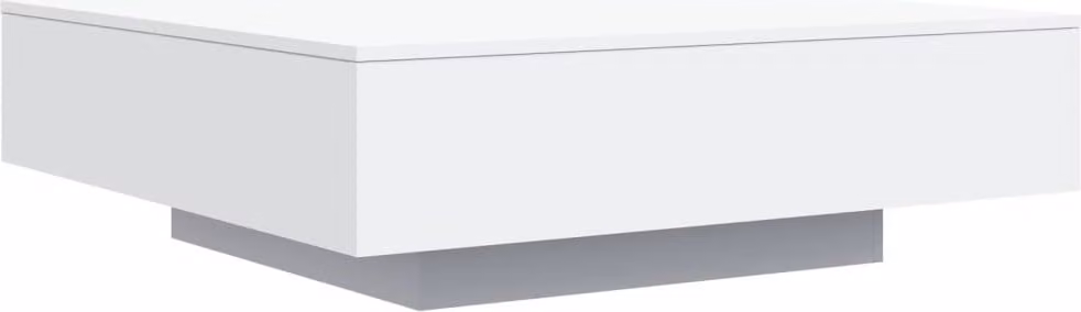 Tavolino da Salotto Bianco 100x100x31 cm in Legno Multistrato