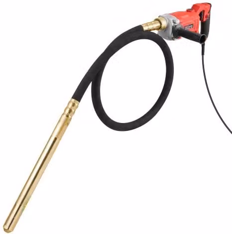 Vibratore per calcestruzzo elettrico portatile VEVOR da 960 W, 4000 giri/min con asta da 2 m, colore rosso
