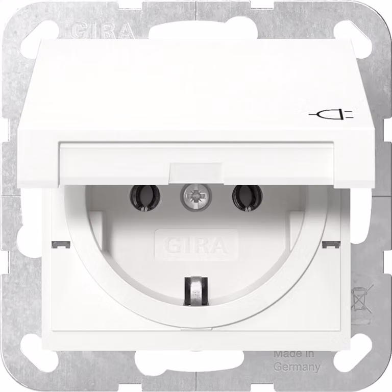 GIRA 445403 SCHUKO KD System 55 bianco puro (445403)