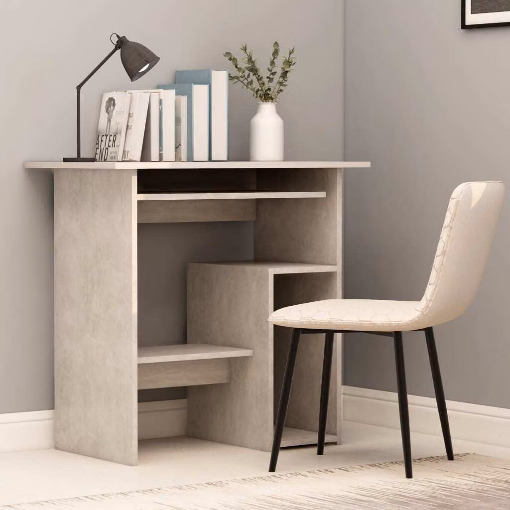Maison Exclusive - Scrivania grigio cemento 80x45x74 cm Materiale ligneo