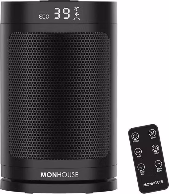 Impianto di riscaldamento elettrico portatile con display LED e telecomando