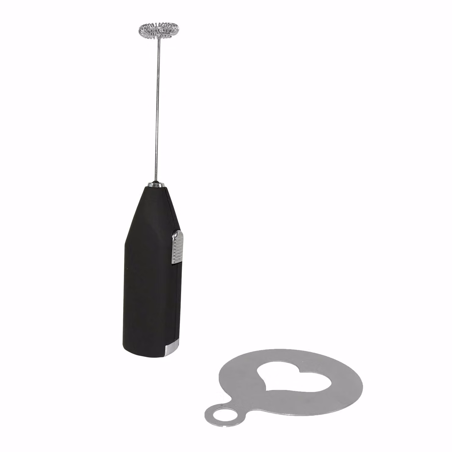 GUSTO CASA Frullino a batterie con formina nero in plastica