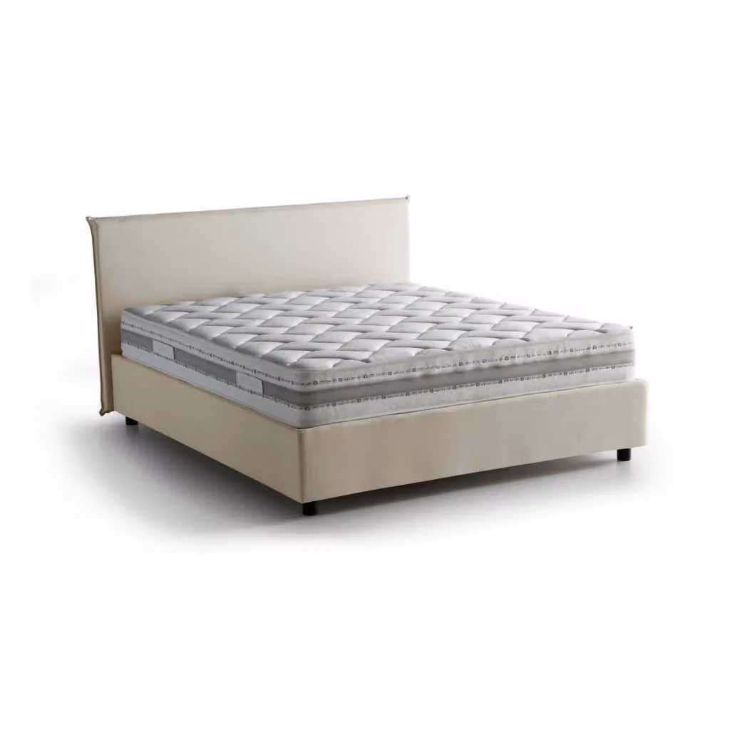 Letto Matrimoniale Anassimene Talamo Italia con Materasso Incluso, Beige, L/P: 160 x 200 cm – 2