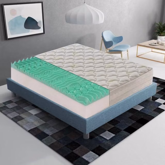 Materasso Piazza e Mezza MaterassieDoghe in Memory Foam Bianco, H 25 cm, L 140 x P 200 cm