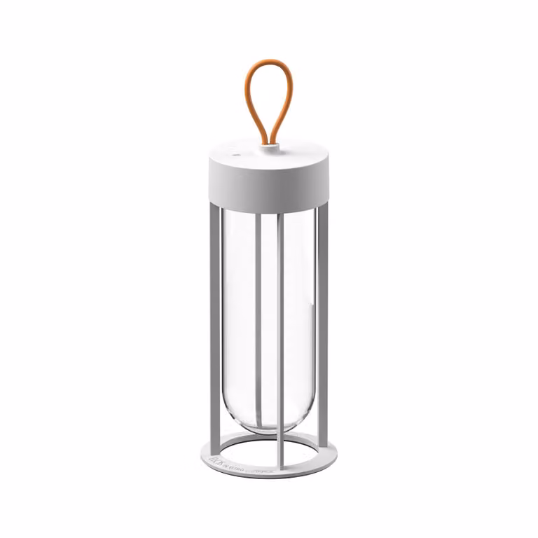 Flos - In Vitro Unplugged - Lampada da tavolo da esterno - Bianco